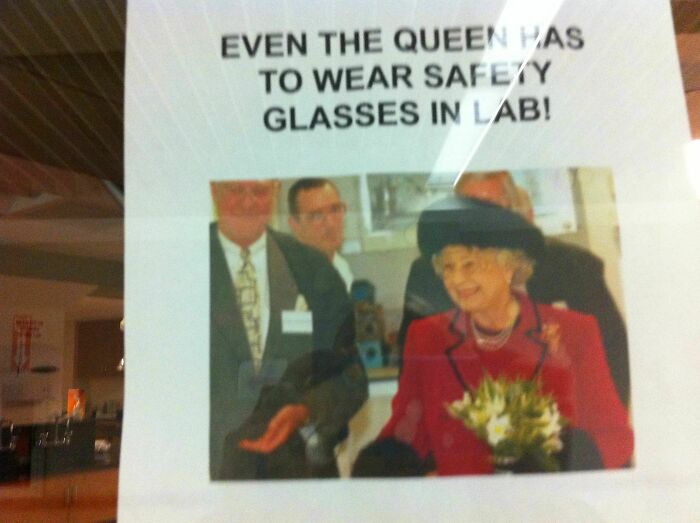 This Sign Is In The Lab At School