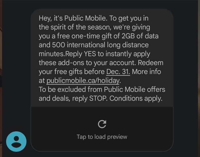 Got My Holiday Bonus Text!