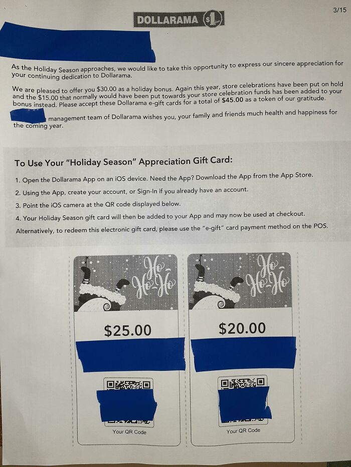 Work Gave Us This For Our Holiday Bonus.. But I'ts Okay Cause They Respect Us