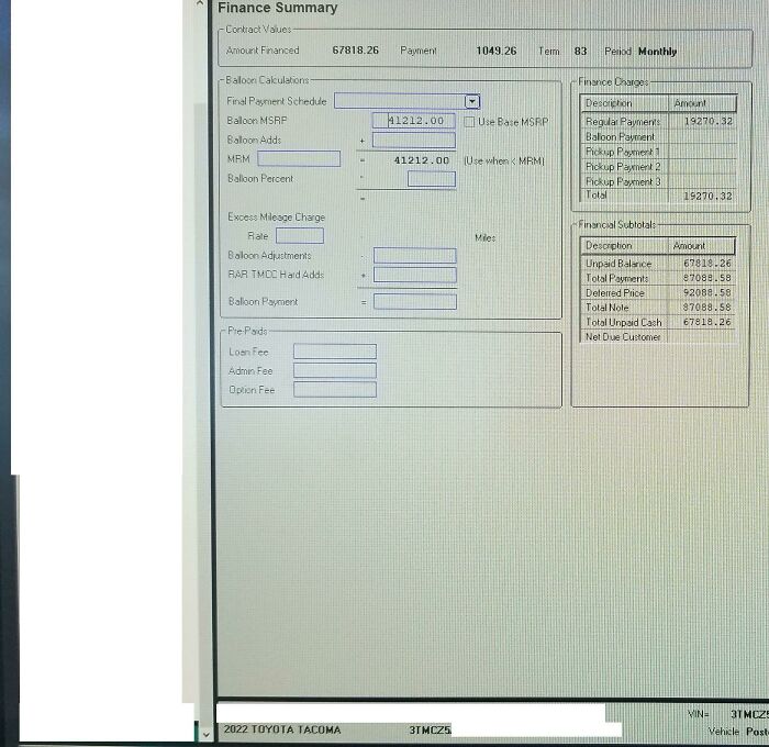 Sold Base 4x4 Tacoma With Over 100% Markup... This Is Getting Insane