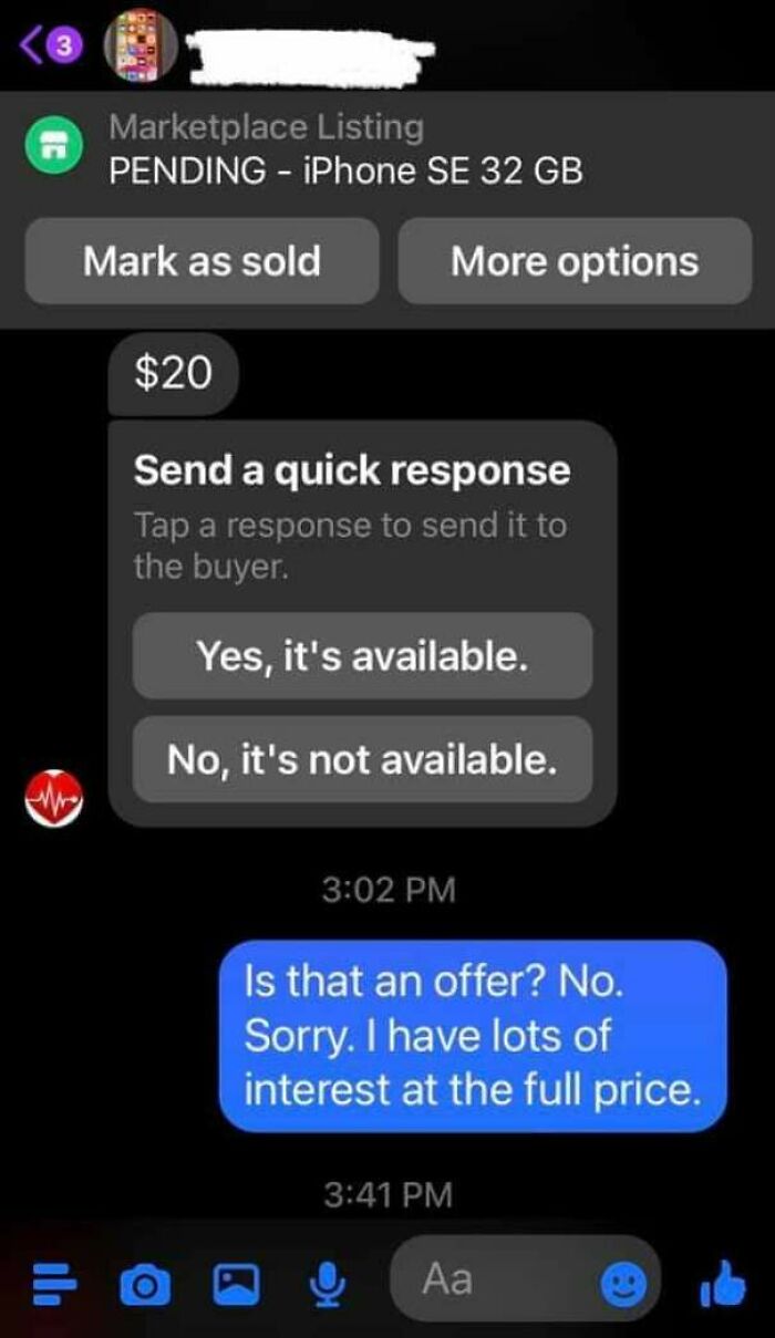 Facebook Marketplace Is Fun Sometimes