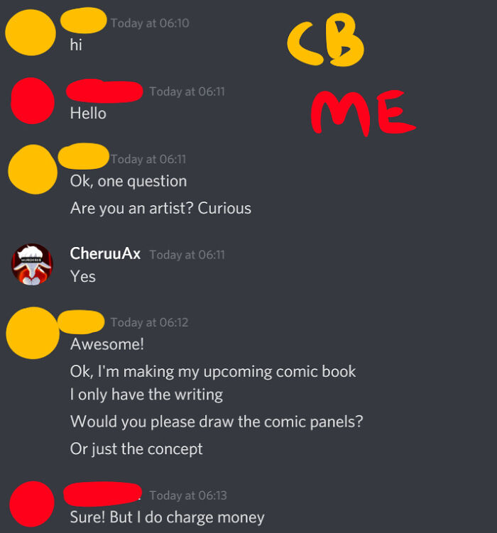 Choosing Beggar Dms Me For Free Art And Then Pretends To Be My Brother (???)