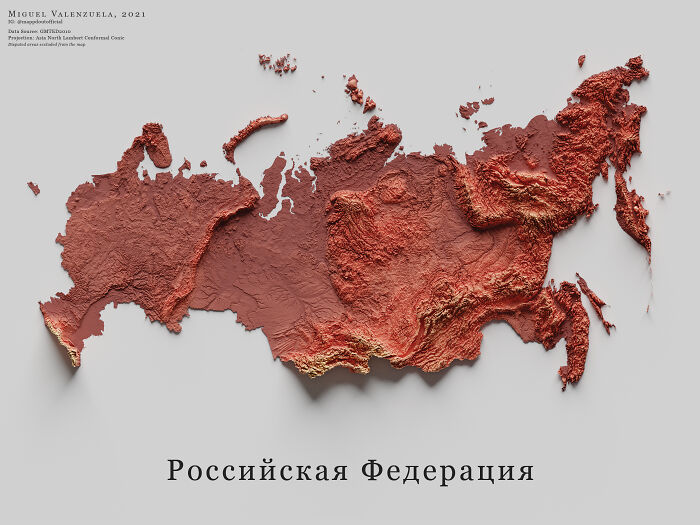 La Topografía de Rusia