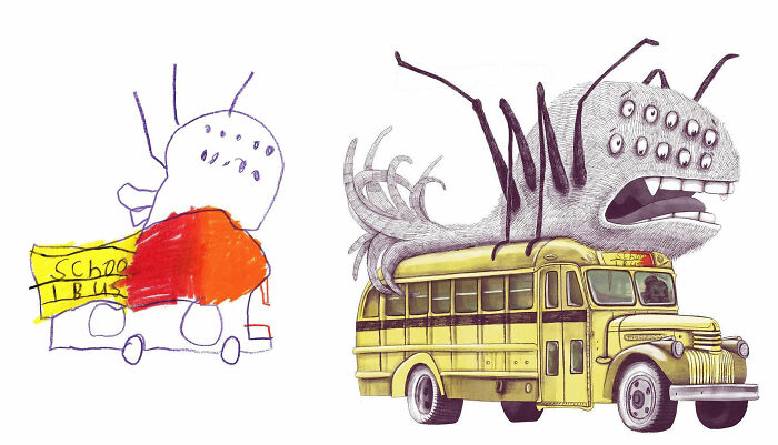 Propuesta del niño artista Mason, fan art de @barbara.knappe