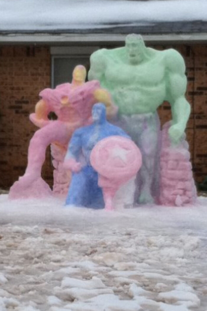 Snow Sculpture Done In My Home Town