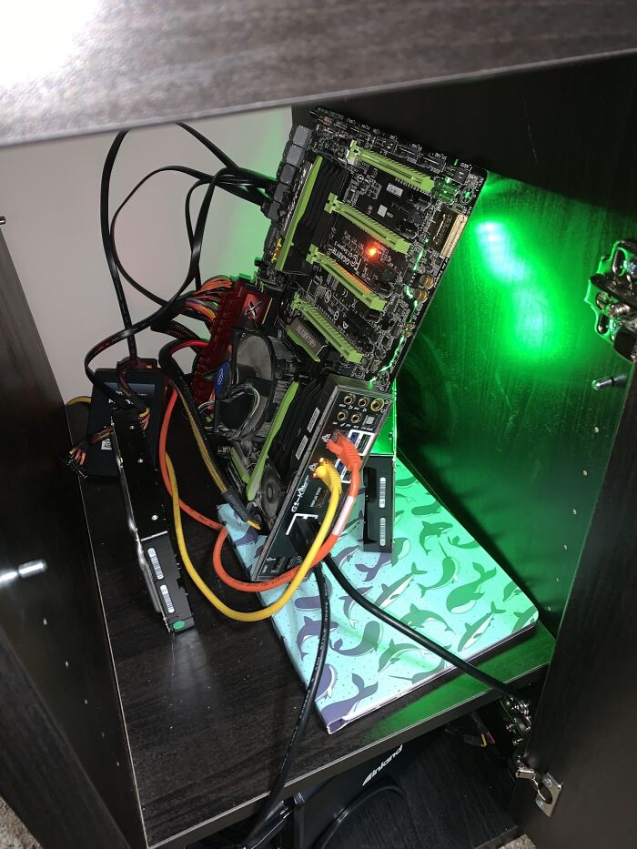 Sold My Friend My Old Parts. Clearly This Was A Mistake. He Says It’s Currently Running A Minecraft Server As Well As A Whole Bunch Of Docker Containers. I Just Realized I Sold My Old Favorite Horse To The Glue Factory.