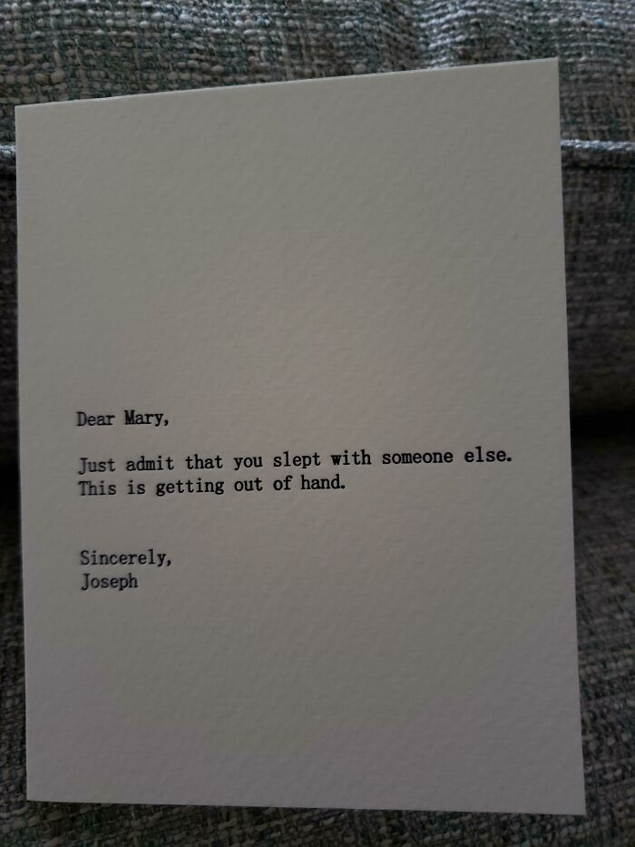 Further Evidence My Wife's Boss Has A Sense Of Humor. This Is Her Christmas Card