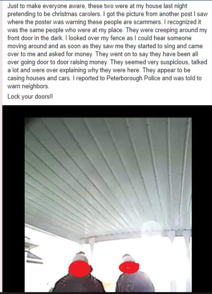 Home Invaders Pretend To Be Christmas Carolers