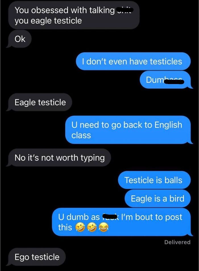 You’re So Eagle Testicle