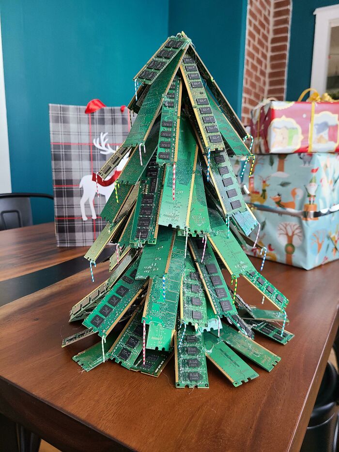 I Added Paperclip Candy Canes To My Festive Ram Christmas Tree