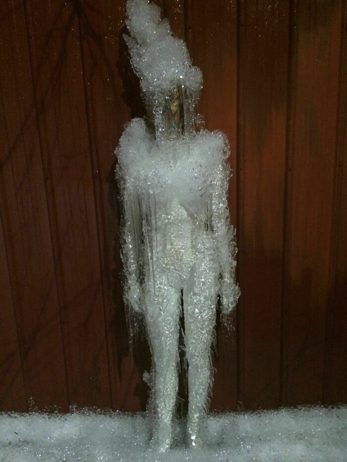 Mannequin Stored Under Leaky Gutter