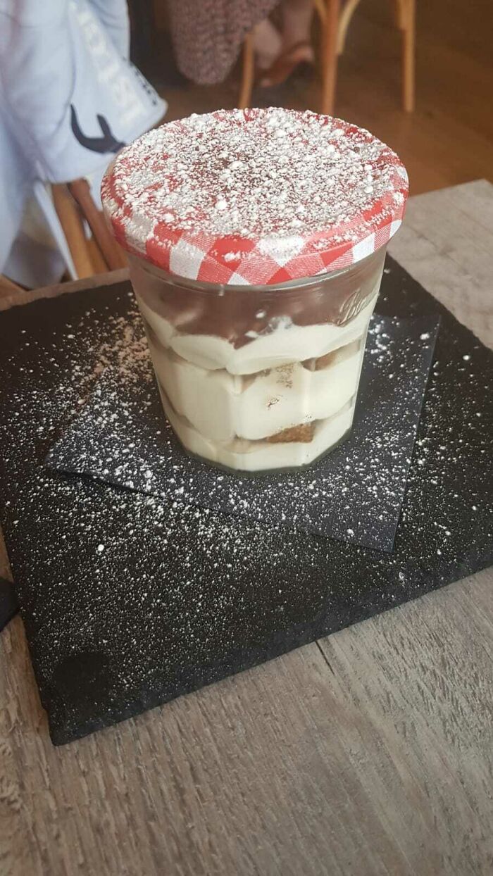 A Friend Ordered Tiramisu In Scotland. Why Sugar The Lid?