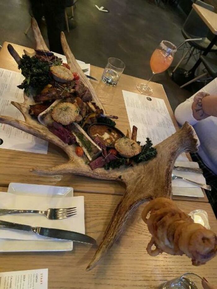 Served On A Moose Antler