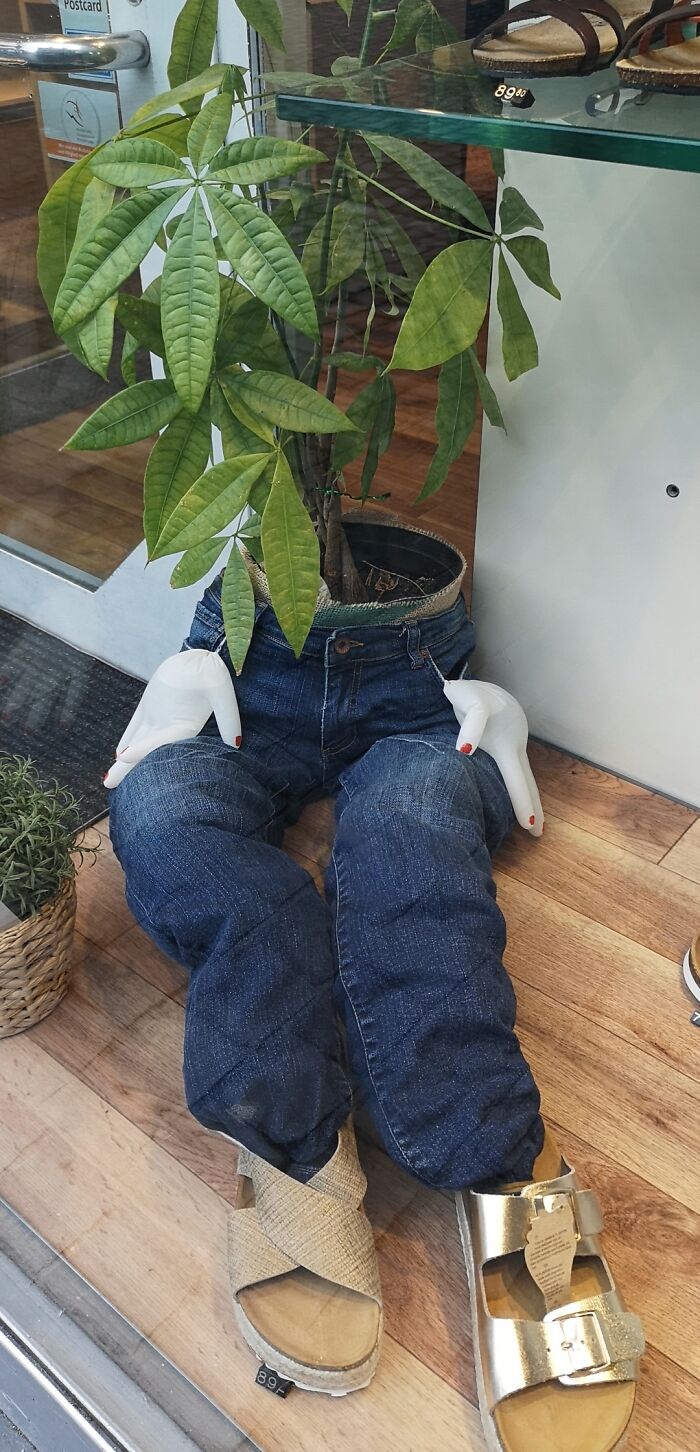 This "Mannequin" In A Swiss Shoe Store