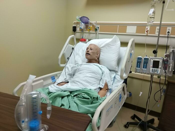 The Training Mannequins In My College. There Is A Control Room To Make Them Have Heart Attacks