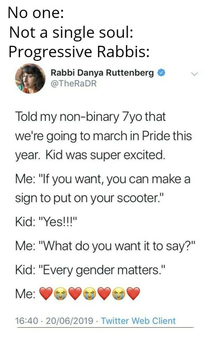 Non-Binary 7-Year Old