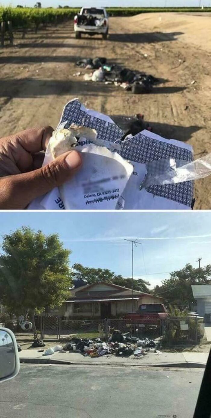 An Illegal Dumper Receives A Home Delivery