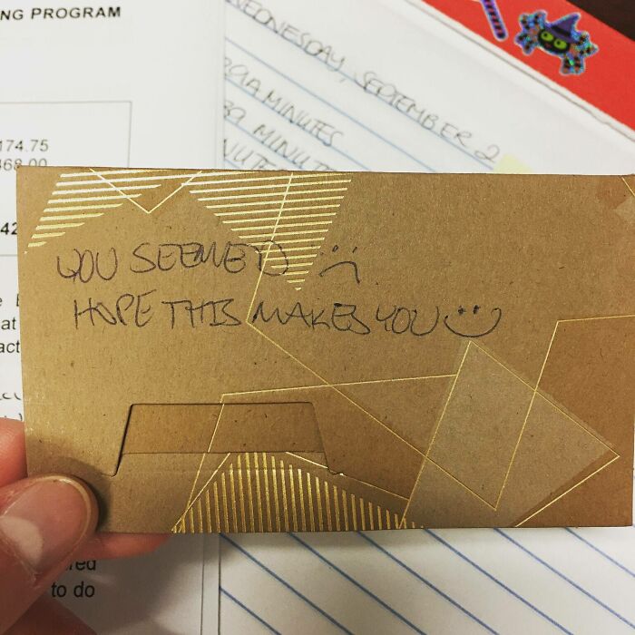 My Coworker Gave Me A Starbucks Gift Card Today. I Saw Her In The Hall Hours Before But I Didn't Think She Took Much Notice Of Me Or How Upset I Was