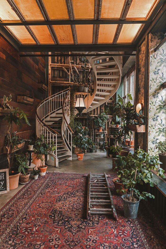 Un pequeño jardín en la Casa de las Pequeñas Maravillas de Berlín