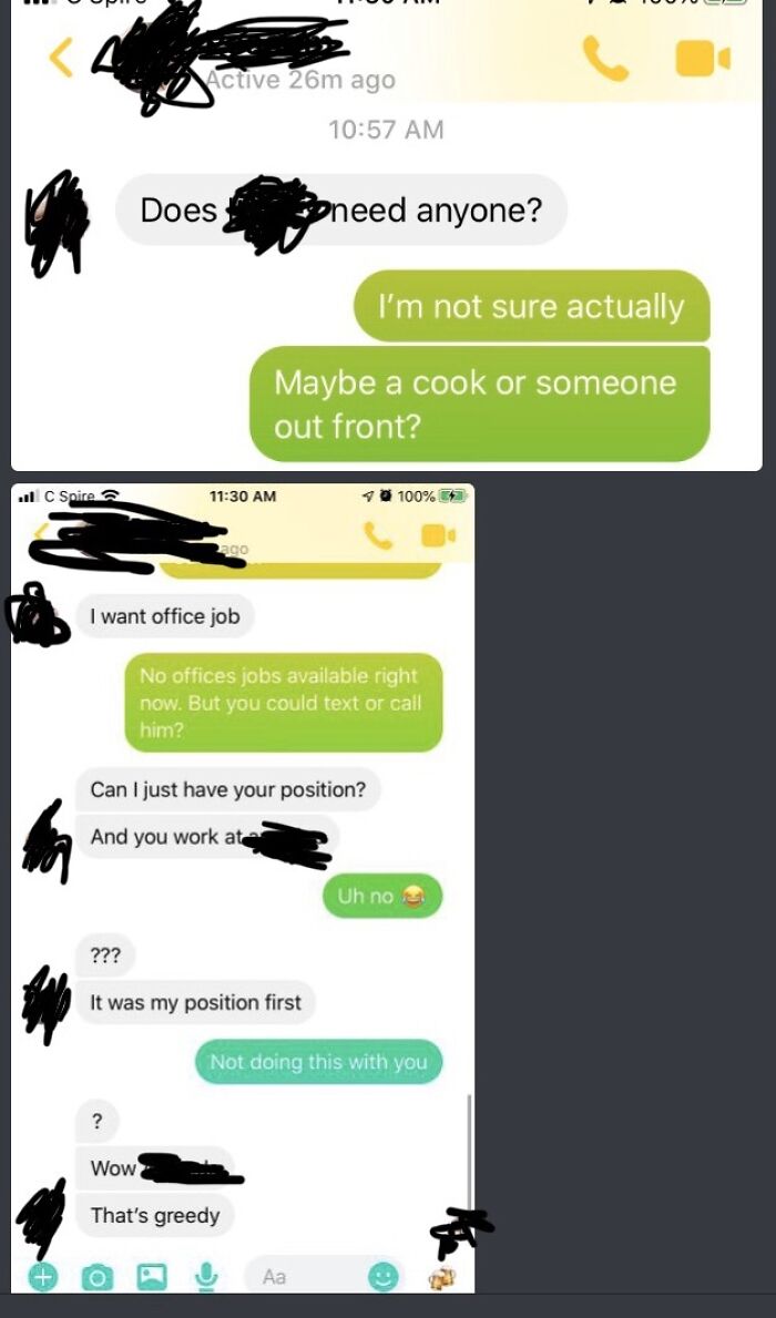 Cb Wants Her Sister's Job She Left Over 6 Months Ago