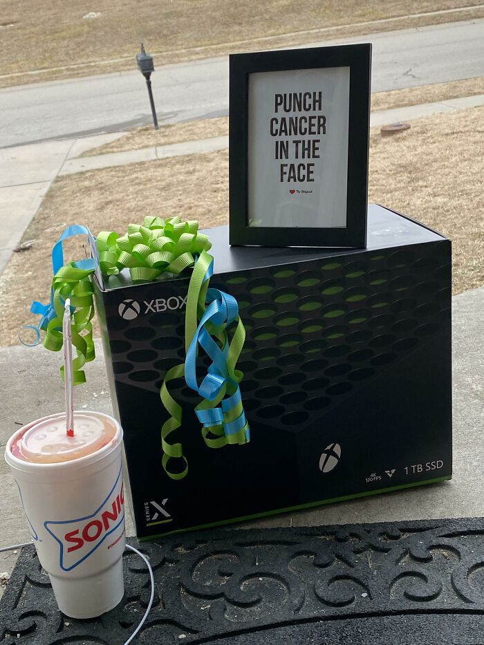 I Have The Best Coworkers In The World. Down With Lymphoma For A Bit And They Just Made Day