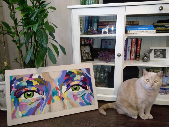 Hi Everyone! I Have Embroidered A Picture. How Do You Like This Idea For Home Decor?