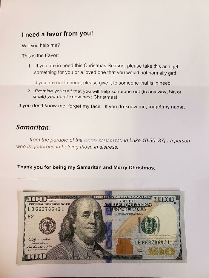 I'm A Cook In A Restaurant. Someone Came In And Gave These To The Hostess And Told Her To Give Them To Every Employee And Then Immediately Left. I Didn't Even Get To Thank The Person Because They Were Already Gone. Thank You So Much!