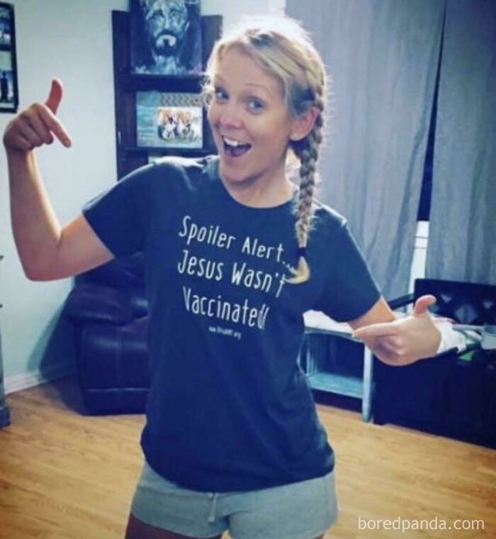 “Let’s Think Of An Argument Against Vaccines.” “Jesus!”