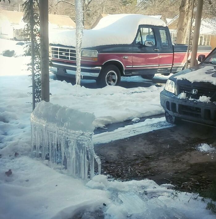 So Cold The Grill Froze To The Ground