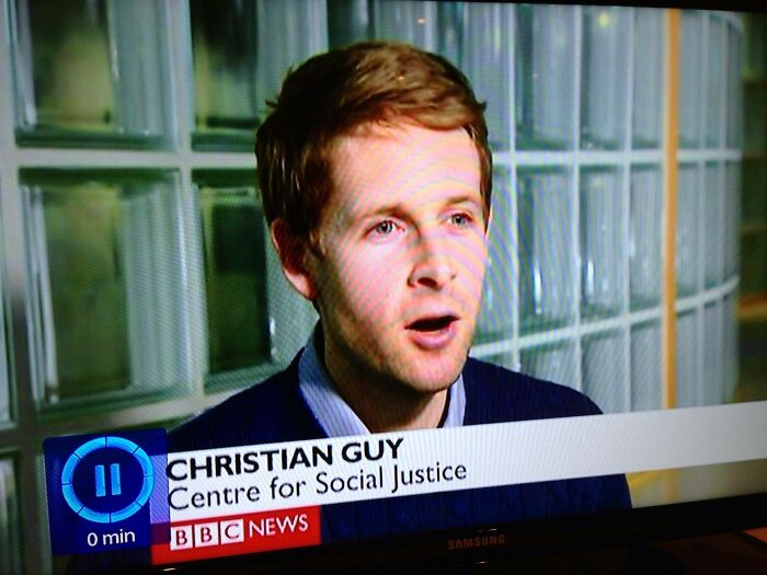 Man named Christian Guy speaking in an interview about dumbest names people have encountered on BBC News.