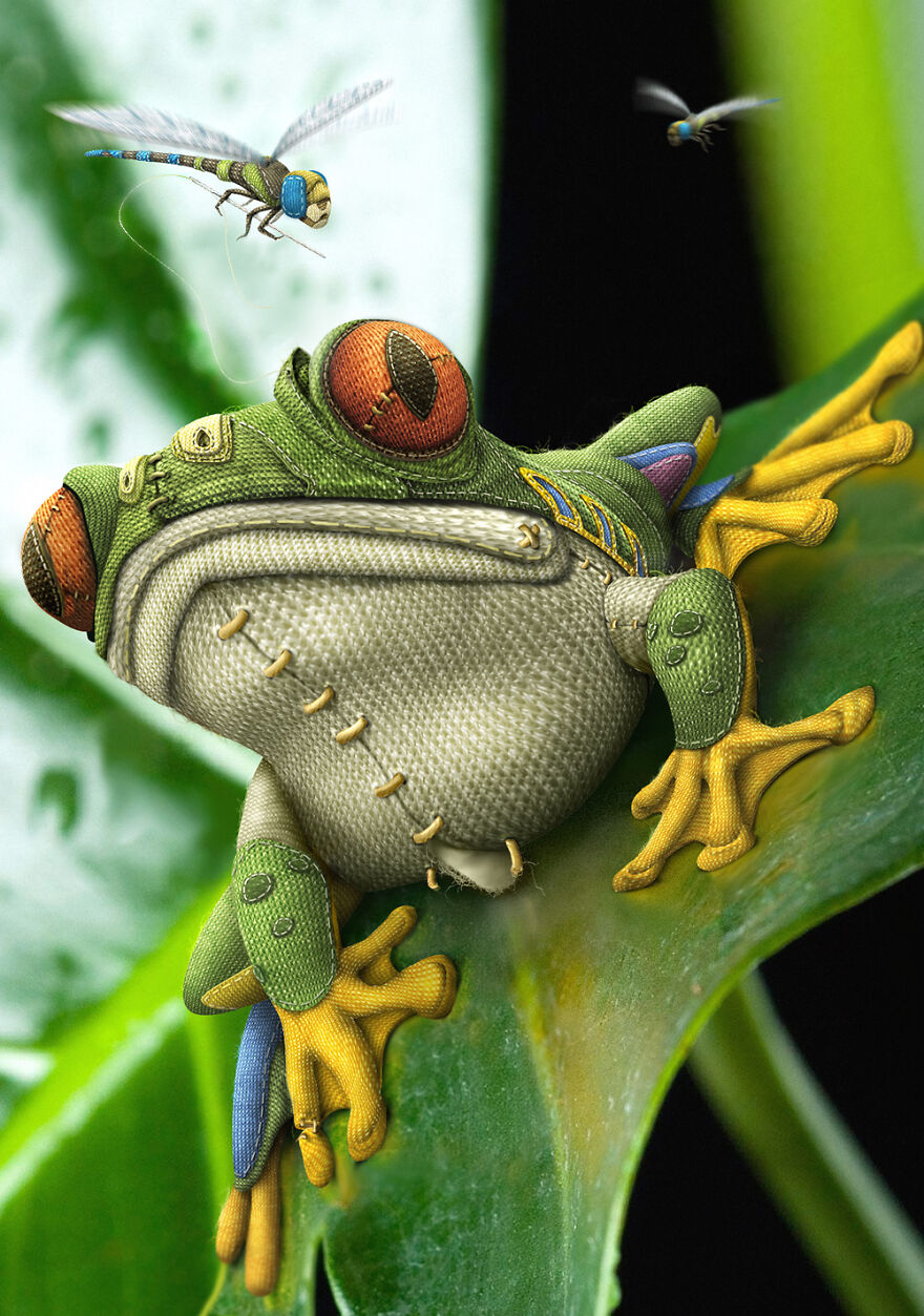 Digital Artists Are Challenged To Photoshop Frogs And Here Are The 30 Best Images