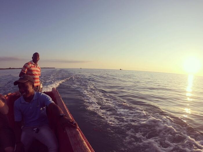 Water Taxi Back From Floyd's Pelican Bar In Jamaica. Best Day.