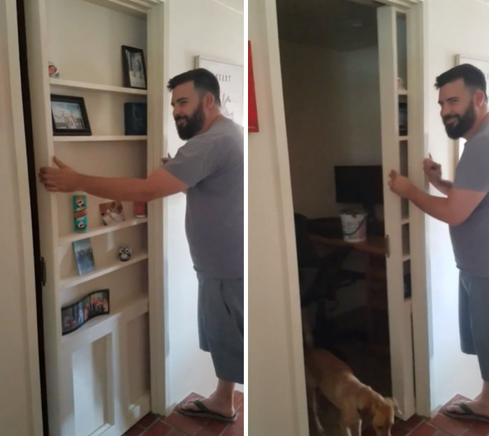 Finally Finished My Secret Pocket Door