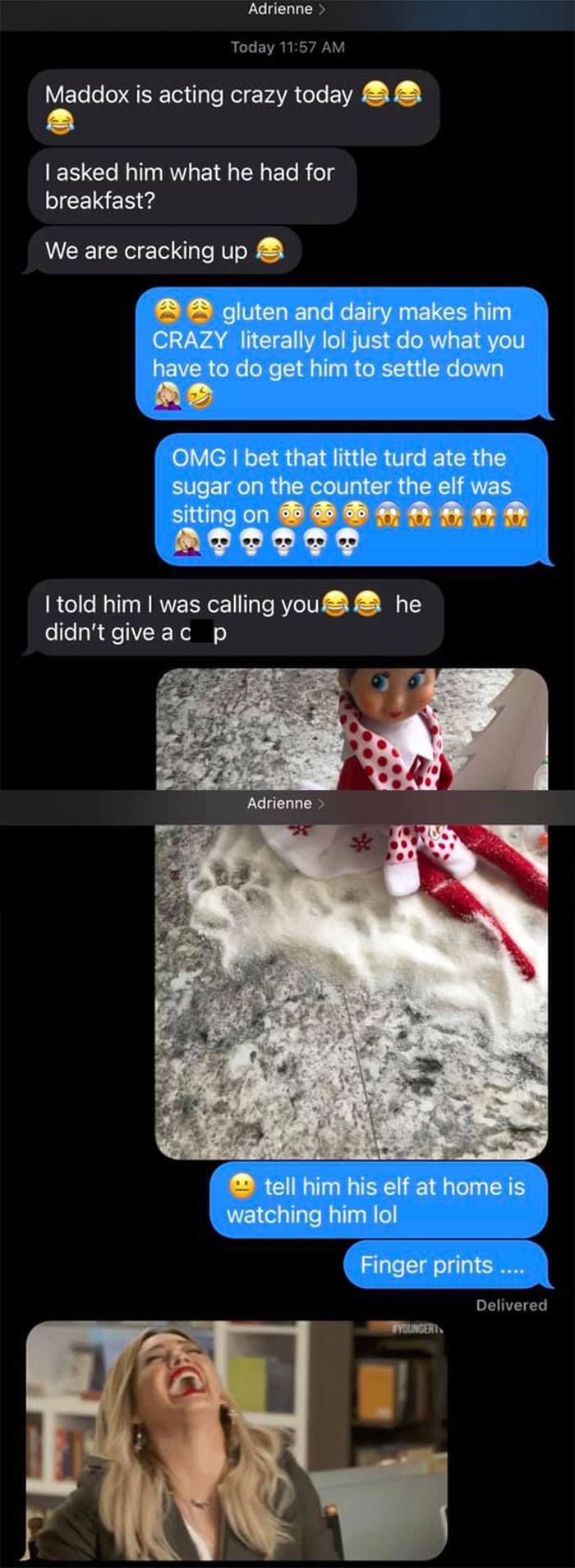 I Didn’t Have Flour For The “Snow” So I Used Sugar... Well