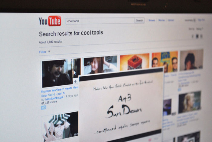 YouTube search results page displaying videos related to incarceration experiences shared by former prisoners.