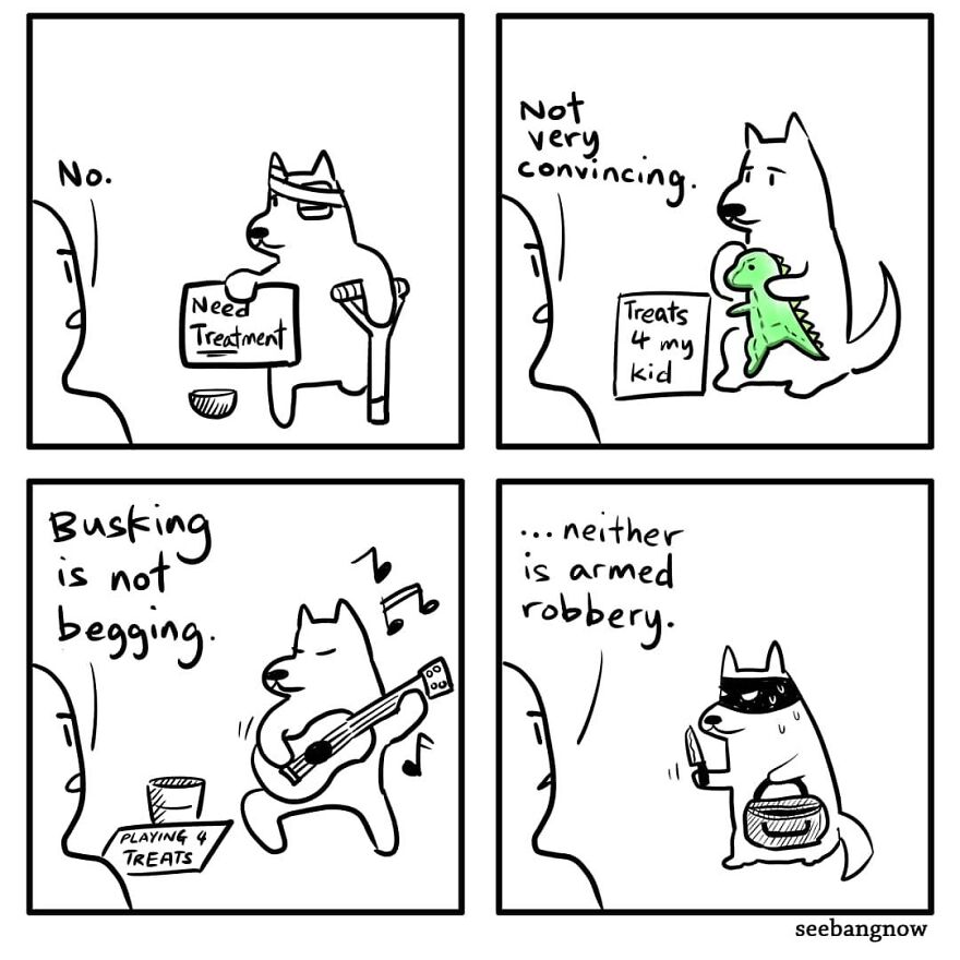 Illustrator Shows In Funny Comics What Dogs Really Think (30 Comics)