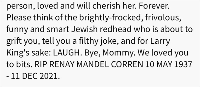 People Are Cracking Up Over This Hilariously Savage Obituary Gay Son Wrote For His Mother