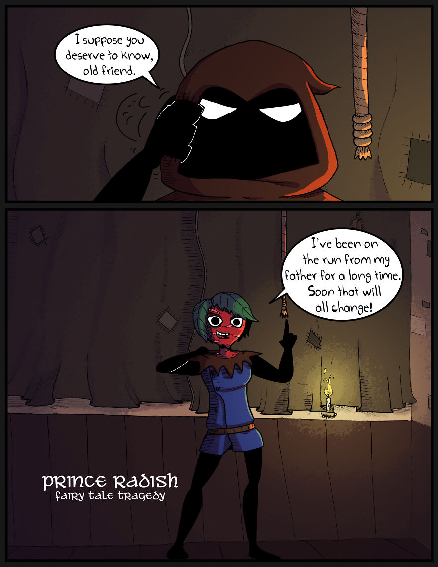A Comic About Prince Charming, Except His Face Is So Hot That It Kills People.