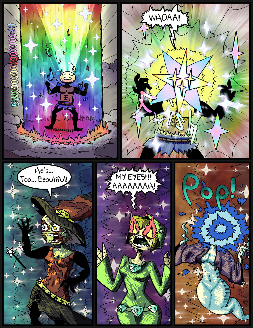 A Comic About Prince Charming, Except His Face Is So Hot That It Kills People.
