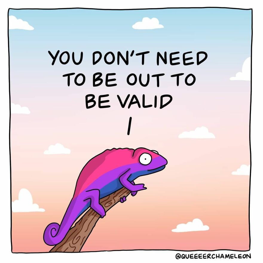 Artist Creates Chameleon-Shaped Characters To Talk About Queer Identity And Sexuality And The Internet Loves It (26 Pics)