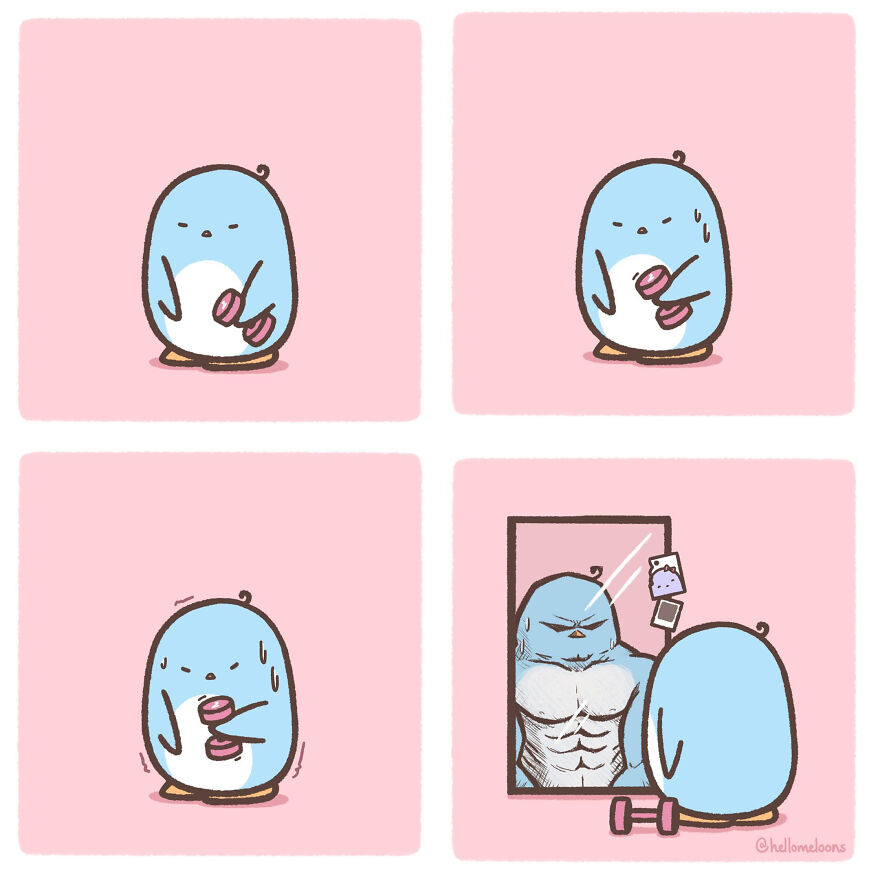 Artist Makes Comics Showing The Little Adventures Of A Little Penguin And They Are Adorable