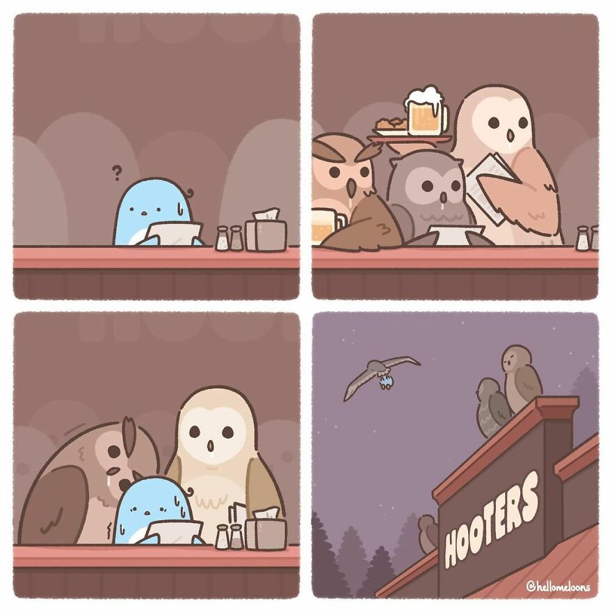 Artist Makes Comics Showing The Little Adventures Of A Little Penguin And They Are Adorable