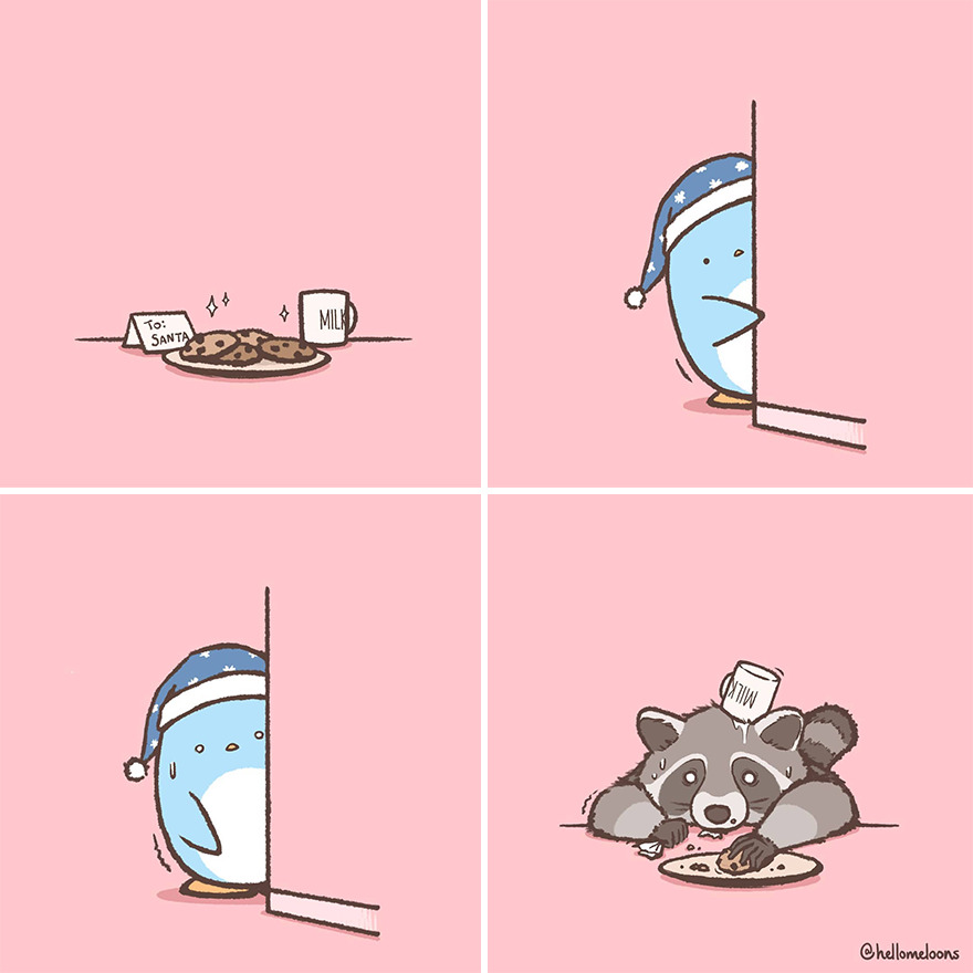 Artist Makes Comics Showing The Little Adventures Of A Little Penguin And They Are Adorable