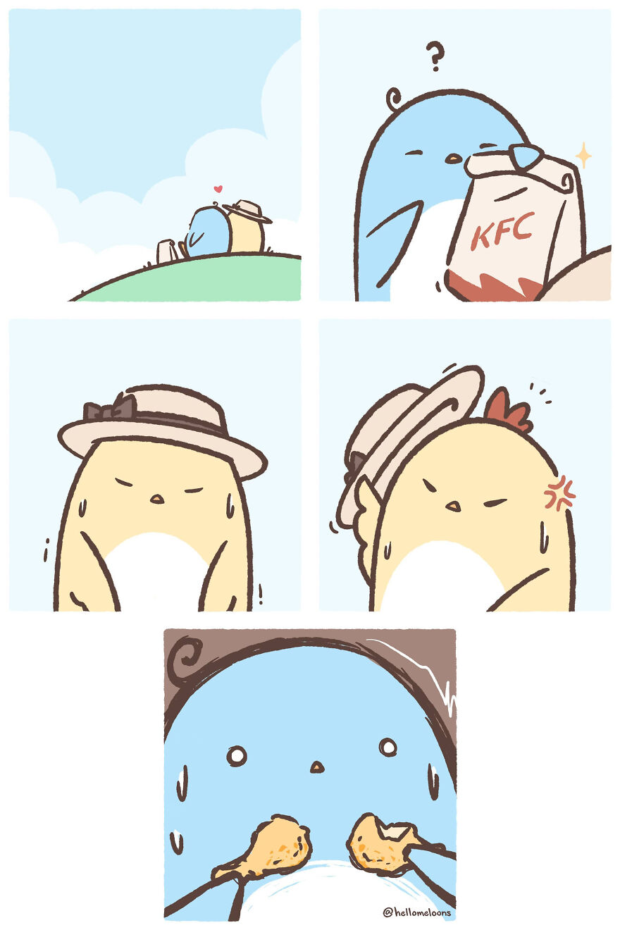 Artist Makes Comics Showing The Little Adventures Of A Little Penguin And They Are Adorable