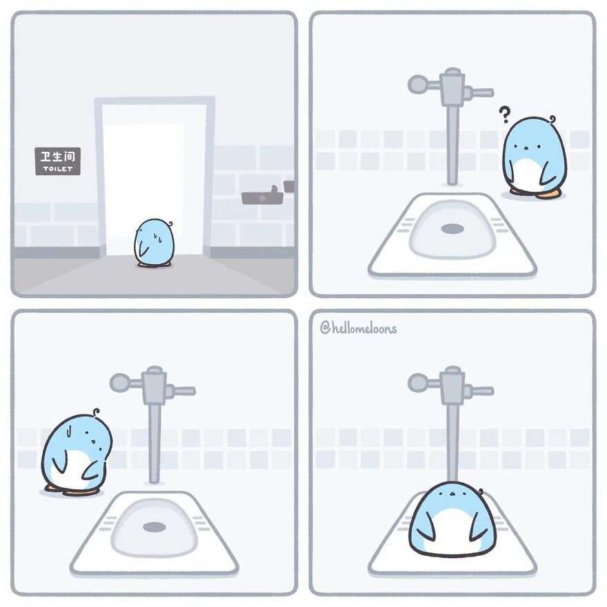 Artist Makes Comics Showing The Little Adventures Of A Little Penguin And They Are Adorable