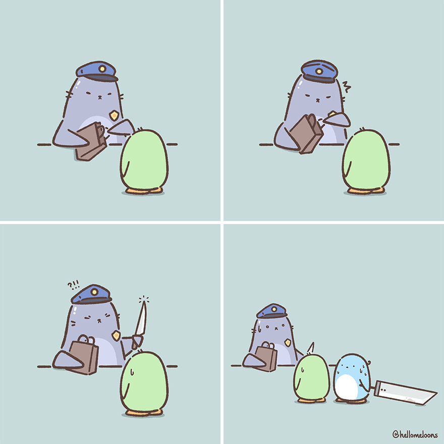 Artist Makes Comics Showing The Little Adventures Of A Little Penguin And They Are Adorable