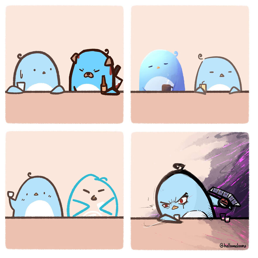 Artist Makes Comics Showing The Little Adventures Of A Little Penguin And They Are Adorable