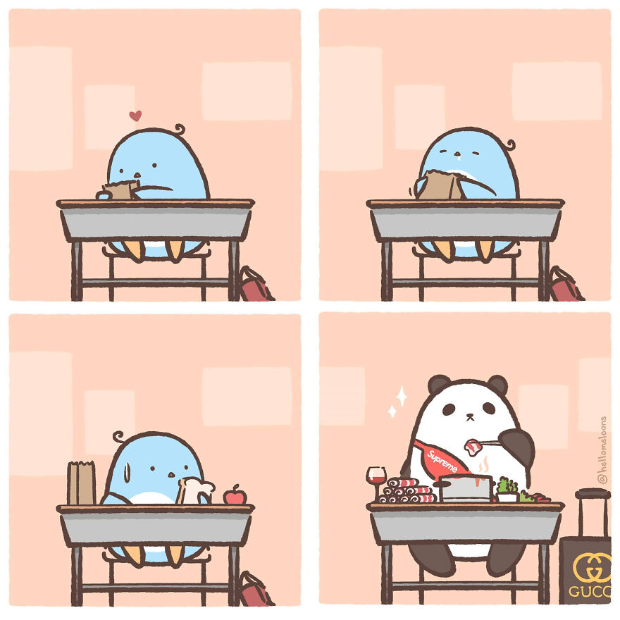 Artist Makes Comics Showing The Little Adventures Of A Little Penguin And They Are Adorable