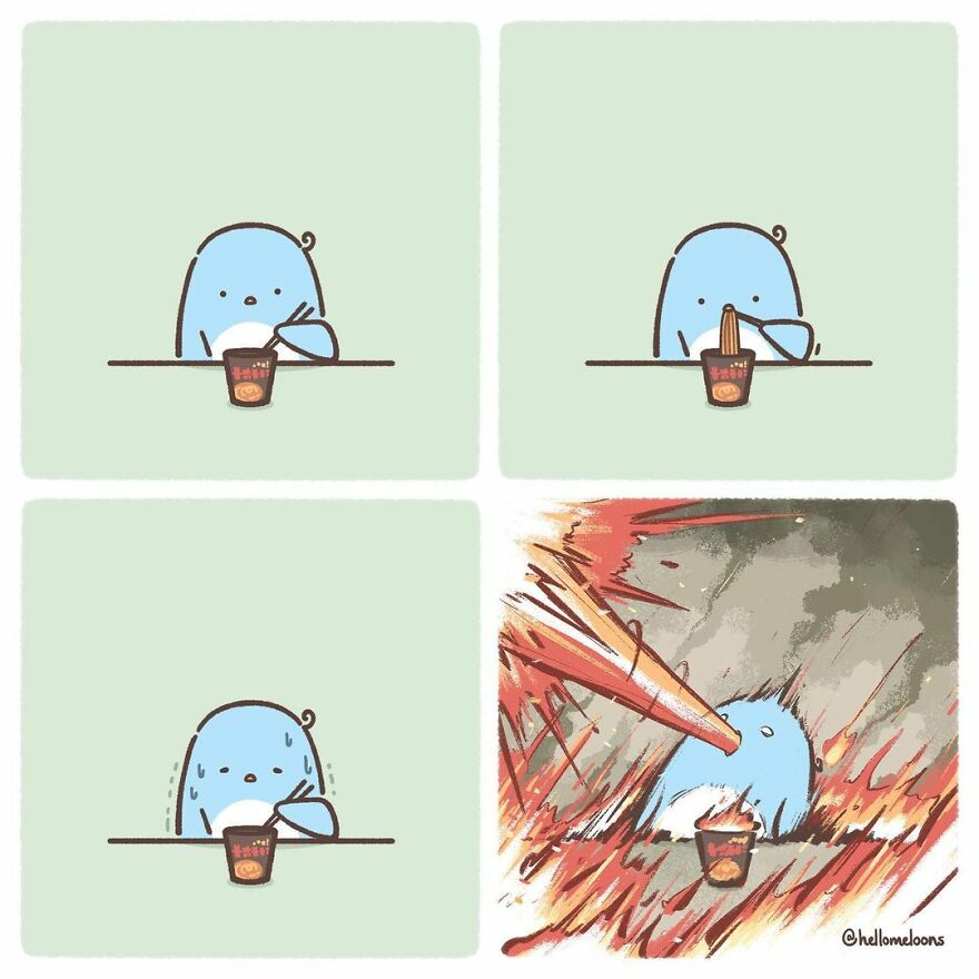 Artist Makes Comics Showing The Little Adventures Of A Little Penguin And They Are Adorable