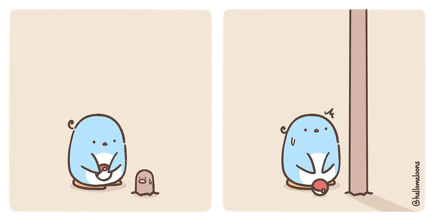 Artist Makes Comics Showing The Little Adventures Of A Little Penguin And They Are Adorable
